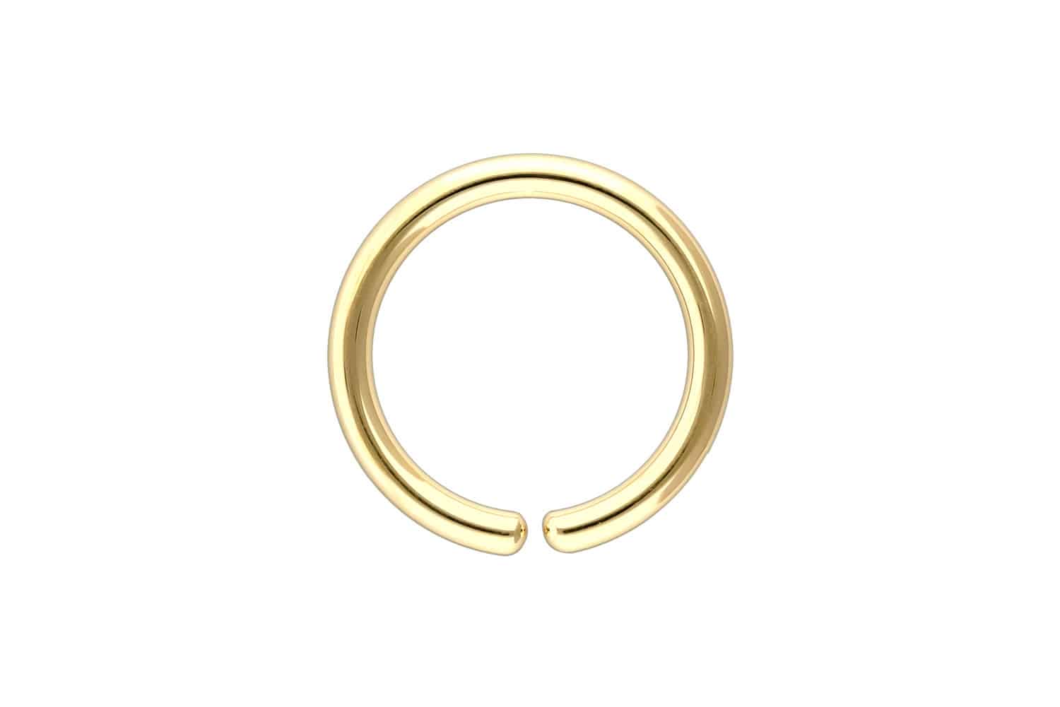 18 Karat Gold O-Ring - biegbar von Piercingline